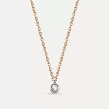 0.03 CT Pırlanta Taşlı Kolye - Nev Jewellery (1)