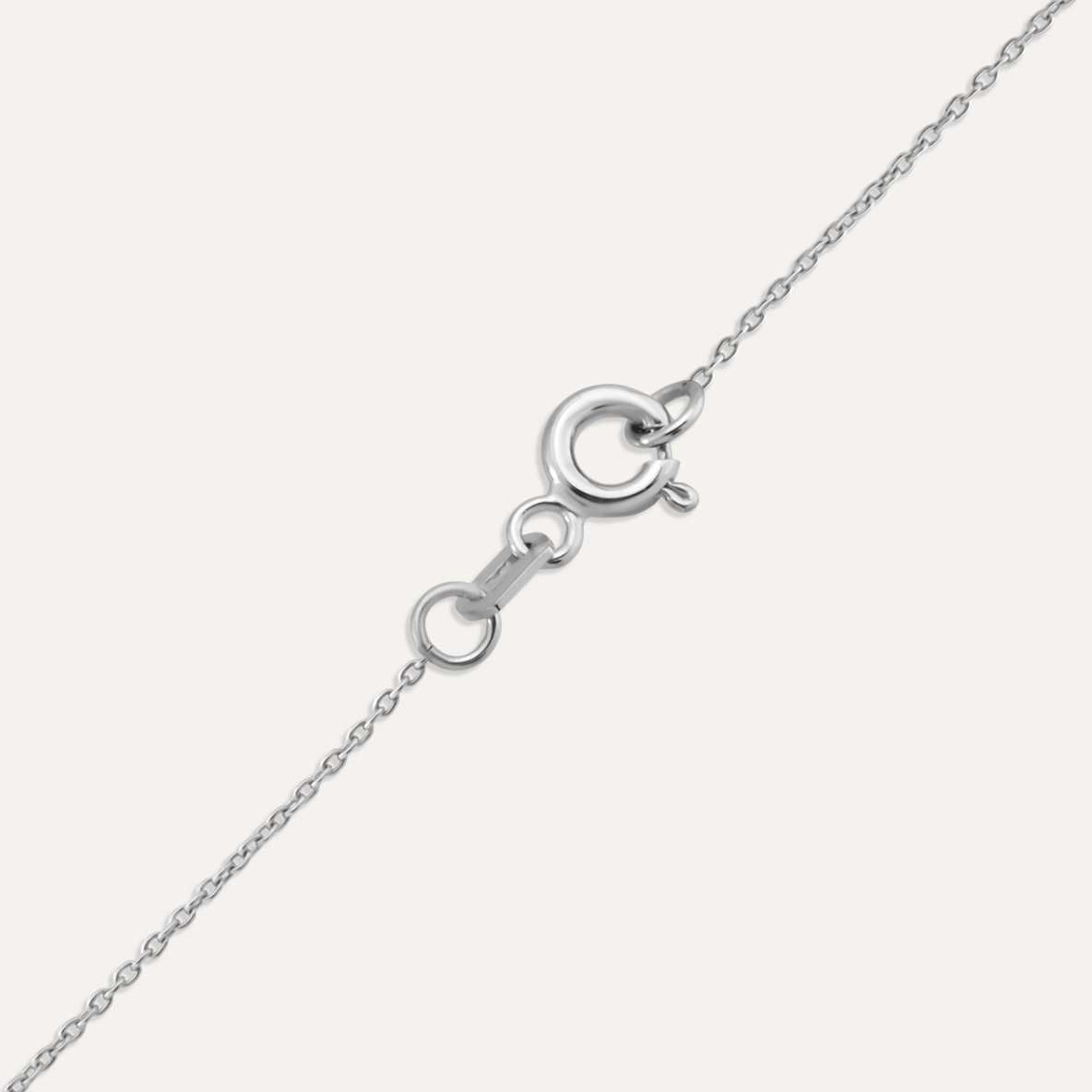 0.06 CT Diamond White Gold Necklace - 2