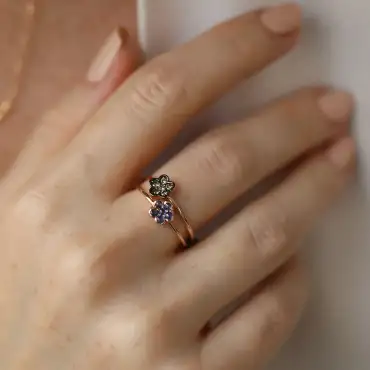 0.12 CT Brown Diamond Rose Gold Ring - Nev Jewellery (1)