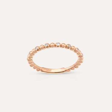 0.13 CT Diamond Rose Gold Eternity Ring - Nev Jewellery