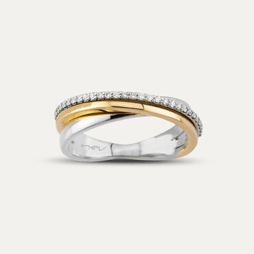 0.13 CT Pırlanta Taşlı Sarmal Alyans Yüzük - Nev Jewellery