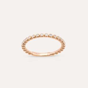 0.24 CT Diamond Rose Gold Eternity Ring - Nev Jewellery
