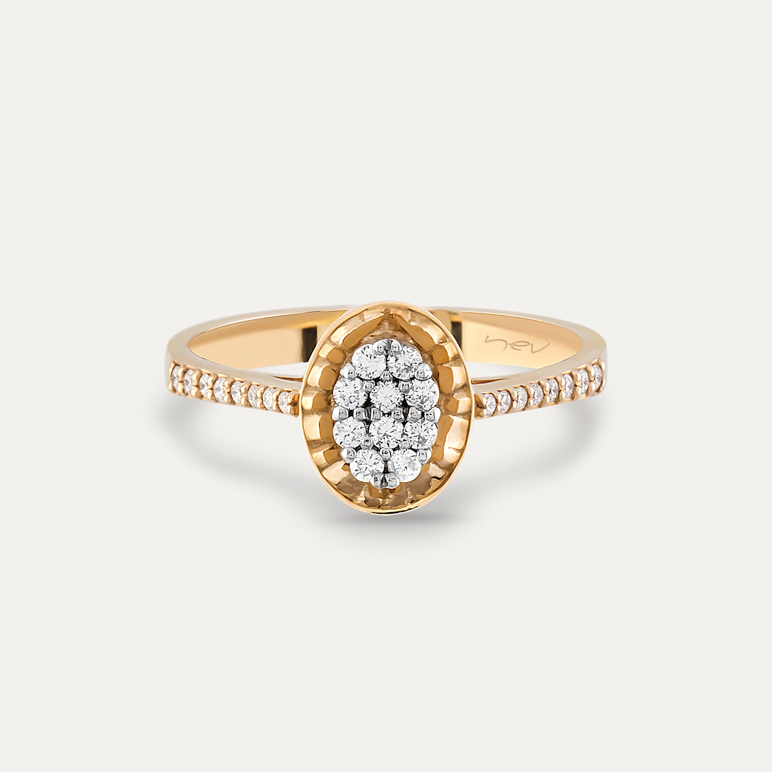 0.26 CT Diamond Rose Gold Coronet Ring - 2