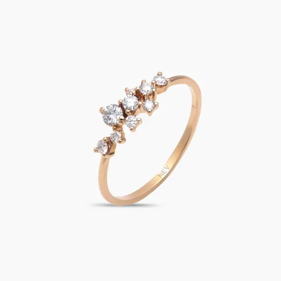 Jasmine Diamond Rose Gold Ring - 3