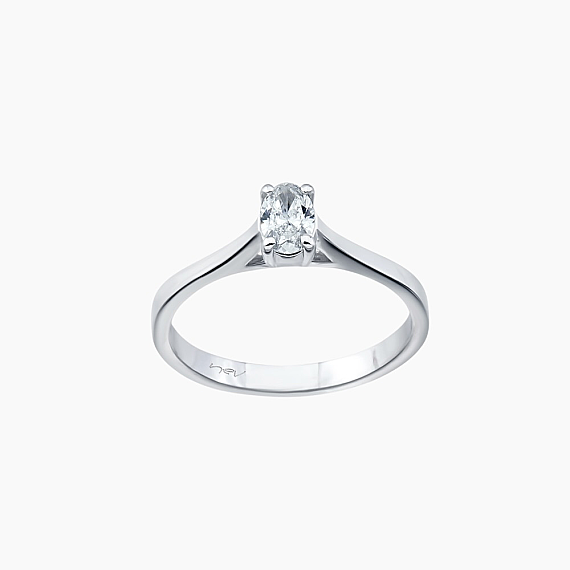 0.31 CT Oval Pırlanta Taşlı Yüzük - 1