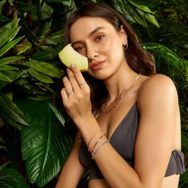 0.34 CT Aquamarin Taşlı Yarımtur Beyaz Altın Yüzük - Nev Jewellery (1)