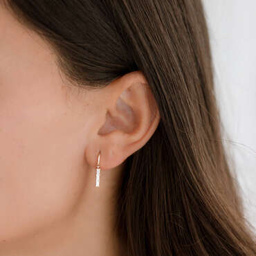 0.34 CT Baguette Cut Diamond Dangling Earring - Nev Jewellery (1)