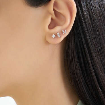 0.37 CT Diamond Solitaire Earring - Nev Jewellery (1)