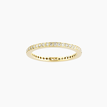 0.41 CT Pırlanta Taşlı Sarı Altın Tamtur Yüzük - Nev Jewellery