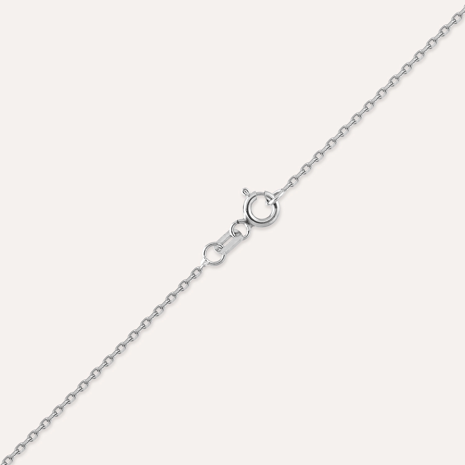 0.50 CT Baguette Cut Diamond White Gold Necklace - 3