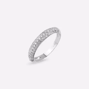 0.56 CT Diamond White Gold Half Eternity Ring - Nev Jewellery (1)