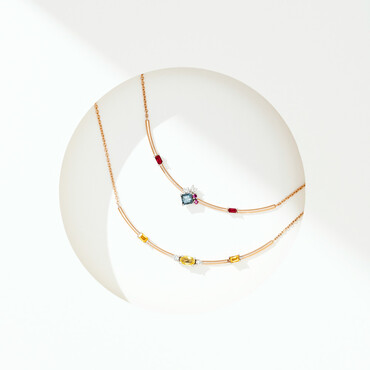 0.64 CT Ruby, Green Sapphire and Diamond Pendant - Nev Jewellery (1)