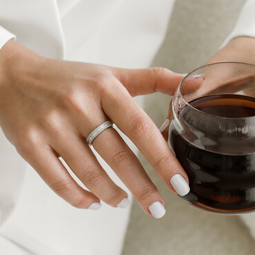 0.59 CT Baguette Cut Diamond Half Eternity Ring - Nev Jewellery (1)