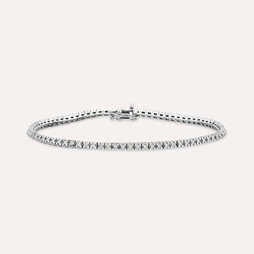 0.65 CT Diamond White Gold Tennis Bracelet - Nev Jewellery