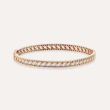 0.65 CT Marquise Cut Diamond Rose Gold Bracelet - Nev Jewellery (1)