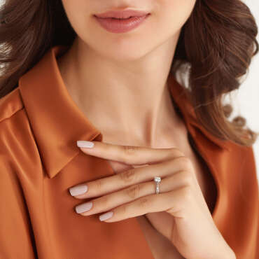 0.92 CT Pırlanta Taşlı Beyaz Altın Yüzük - Nev Jewellery (1)