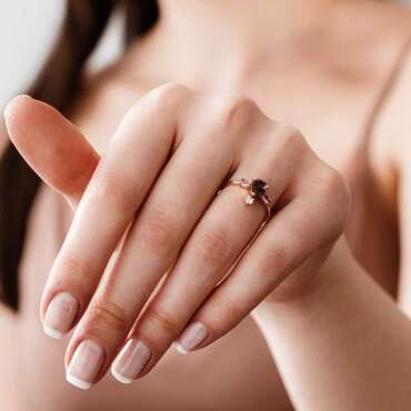 1.16 CT Multicolor Sapphire and Diamond Rose Gold Ring - Nev Jewellery (1)