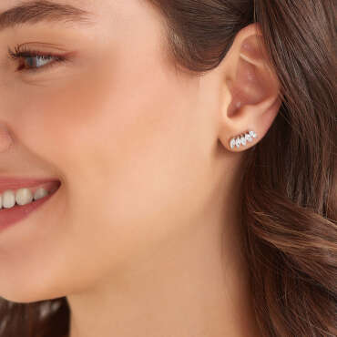 1.40 CT Marquise Cut Diamond White Gold Earring - Nev Jewellery (1)