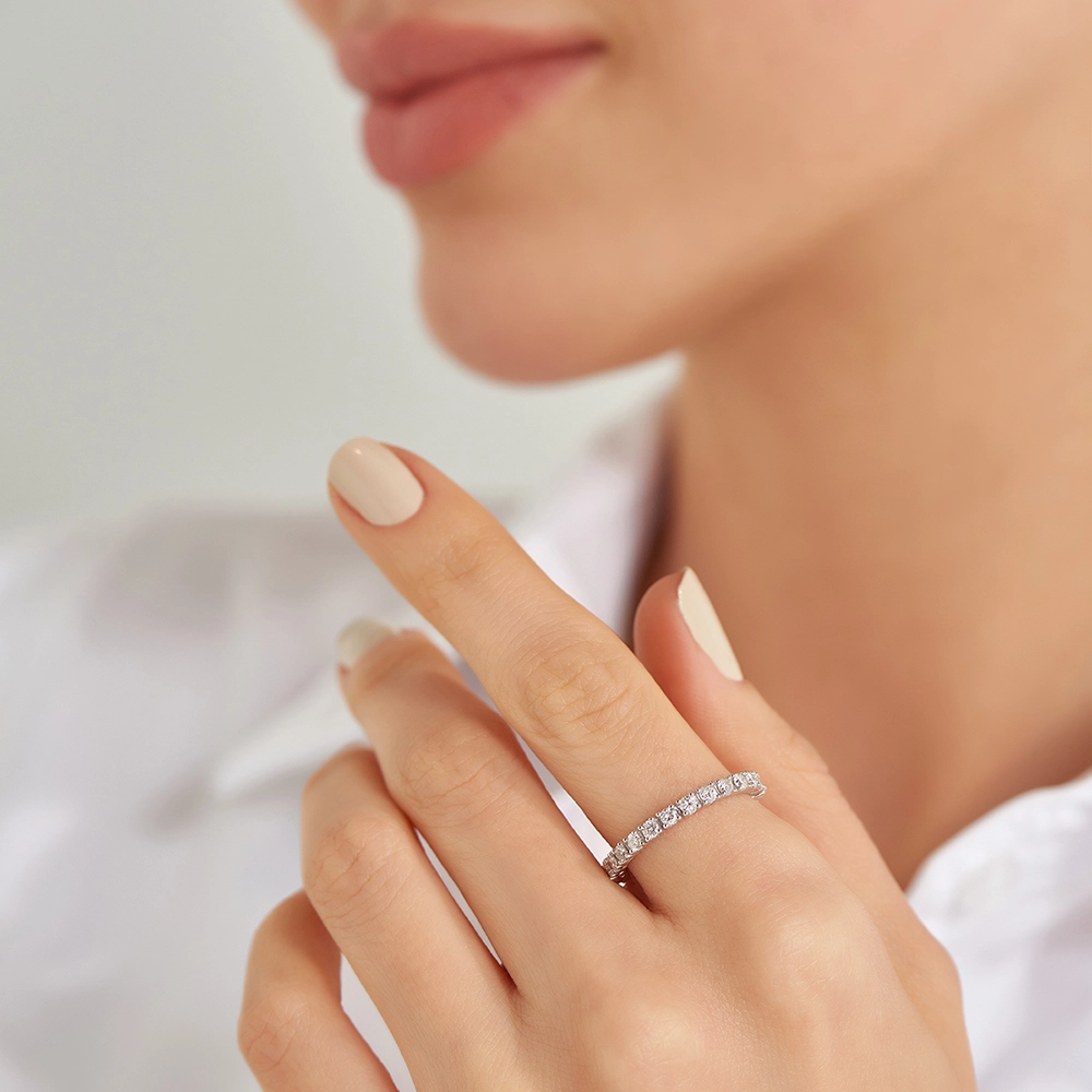 1.47 CT Diamond White Gold Eternity Ring - Nev Jewellery (1)