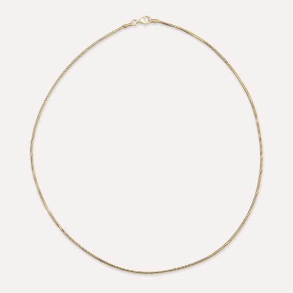 1.50 MM Balık Sırtı Zincir Sarı Altın Kolye - Nev Jewellery