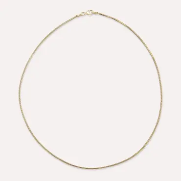 1.50 MM Balık Sırtı Zincir Sarı Altın Kolye - Nev Jewellery (1)
