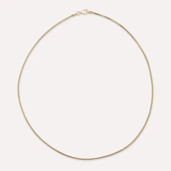 1.50 MM Herringbone Chain Yellow Gold Necklace - 1