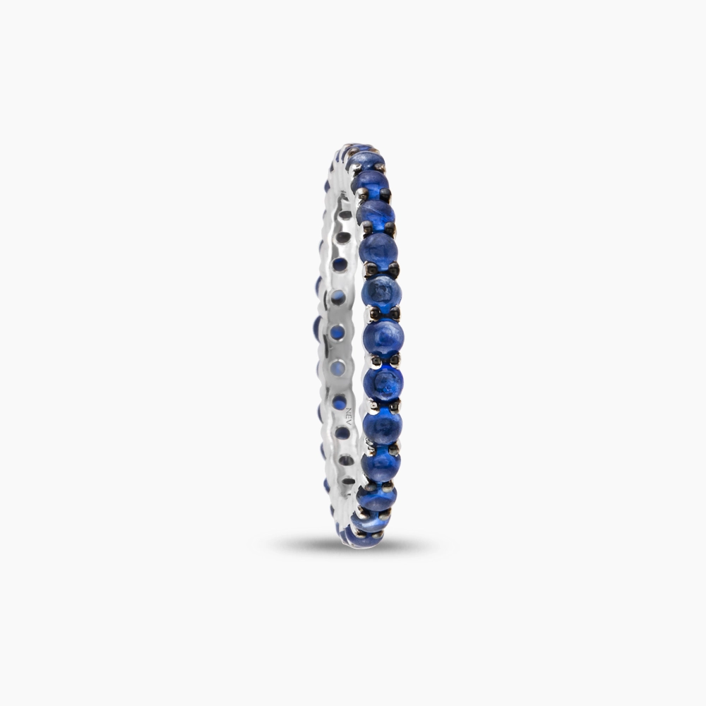 1.87 CT Sapphire Eternity Ring - 5