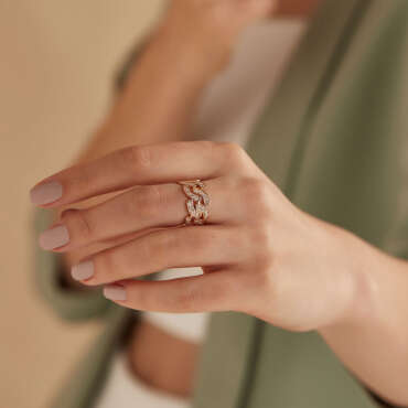 1.95 CT Diamond Rose Gold Ring - Nev Jewellery (1)