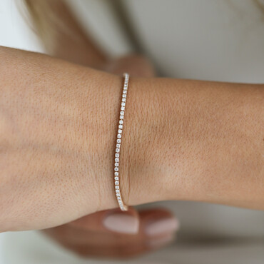 2.03 CT Diamond Rose Gold Tennis Bracelet - Nev Jewellery (1)