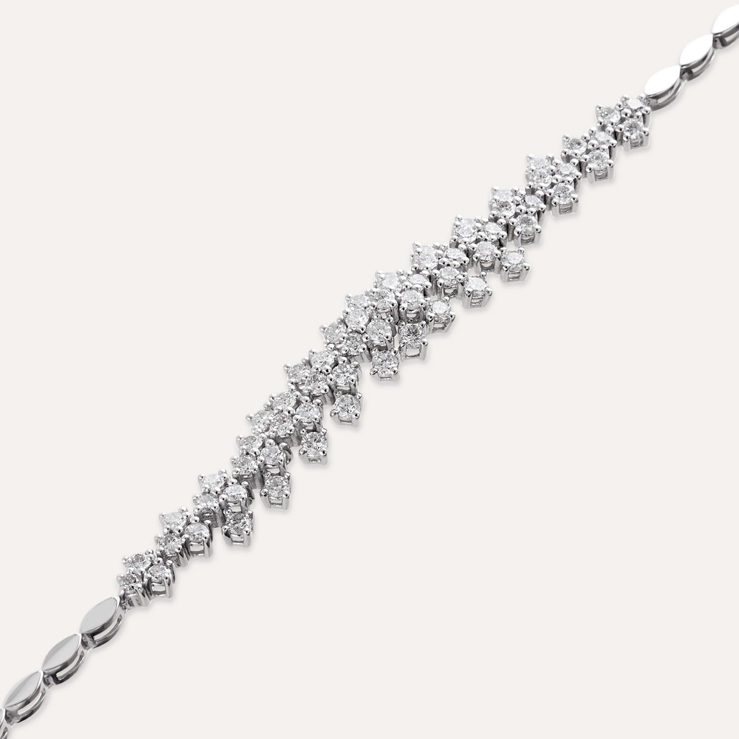 2.03 CT Diamond White Gold Bracelet - 2