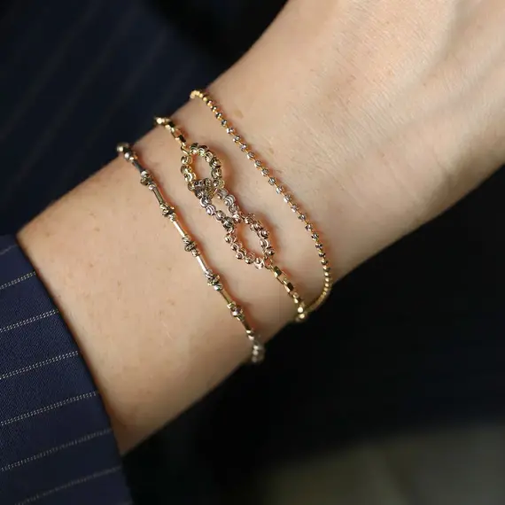 3 Color Dorica Yellow Gold Bracelet - 2