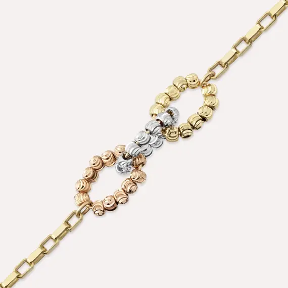 3 Color Dorica Yellow Gold Bracelet - 4