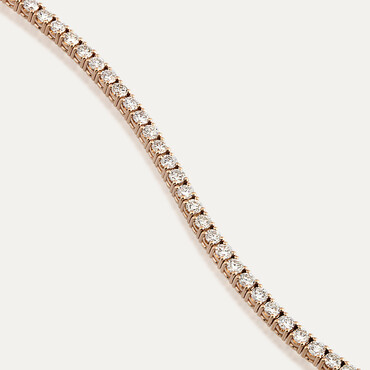 3.21 CT Diamond Rose Gold Tennis Bracelet - Nev Jewellery