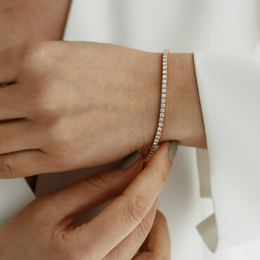 3.21 CT Pırlanta Taşlı Su Yolu Bileklik - Nev Jewellery (1)