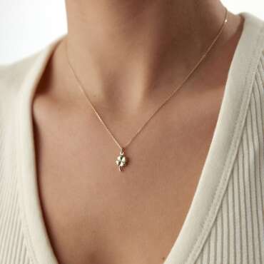 4 Yaprak Yonca Kolye - NEV JEWELLERY (1)