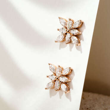 4.00 CT Marquise Cut Diamond Rose Gold Earring - Nev Jewellery
