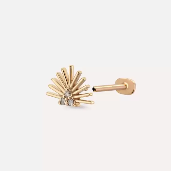 Adhafera Diamond Rose Gold Piercing - 4