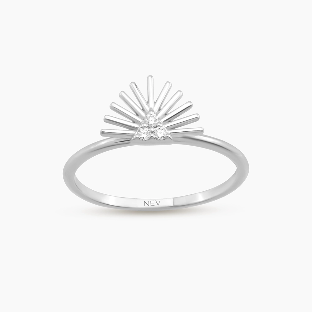 Adhafera Diamond White Gold Ring - 1
