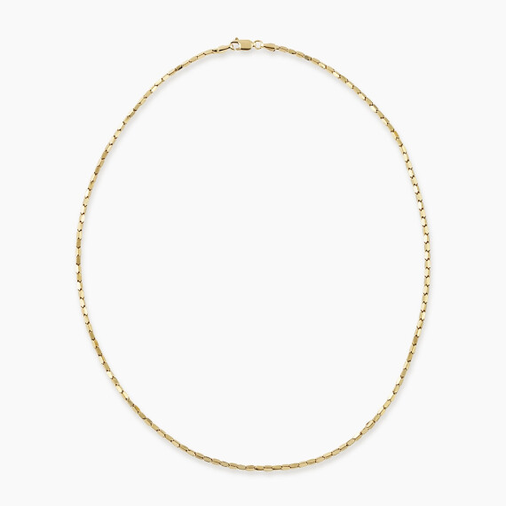 Aeris Yellow Gold Italian Necklace - Nev Jewellery