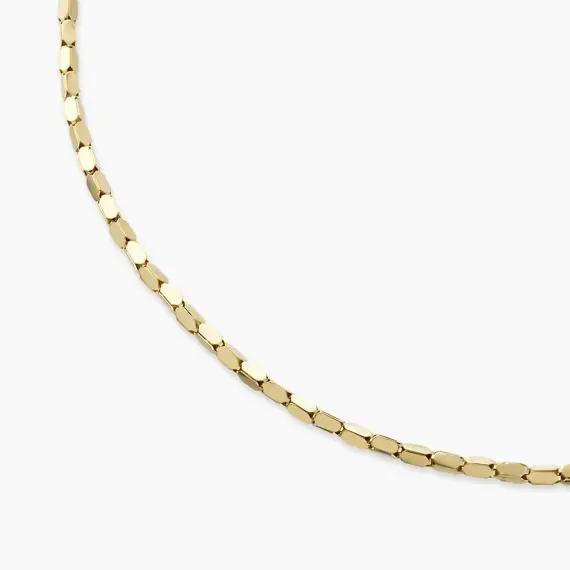 Aeris Yellow Gold Italian Necklace - 4