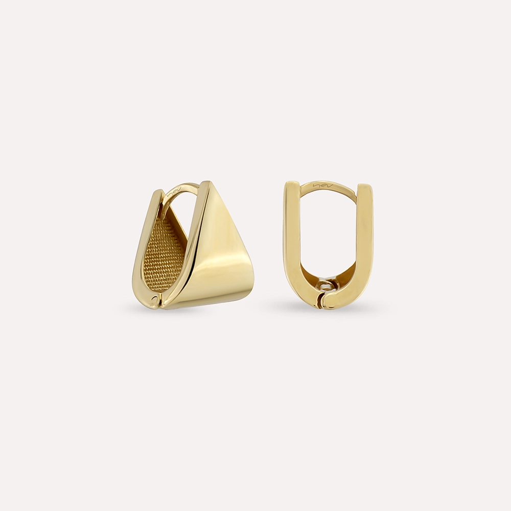 Aira Yellow Gold Earring - 1