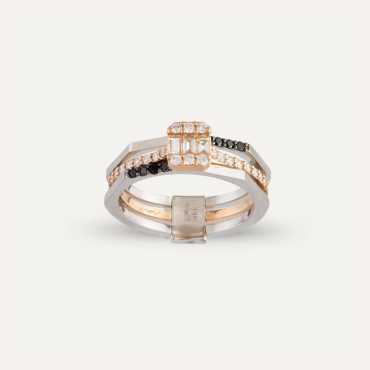 Alexander 0.47 CT Baget Pırlanta ve Siyah Pırlanta Taşlı Yüzük - Nev Jewellery (1)