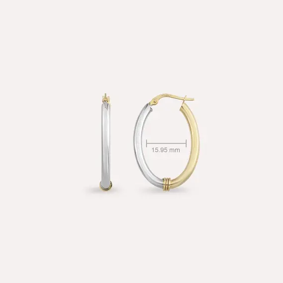 Align Small and White Yellow Hoop Earring - 2