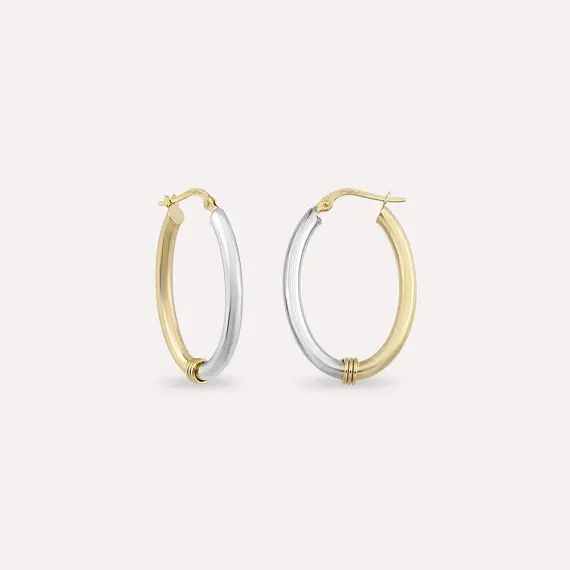 Align Small and White Yellow Hoop Earring - 1