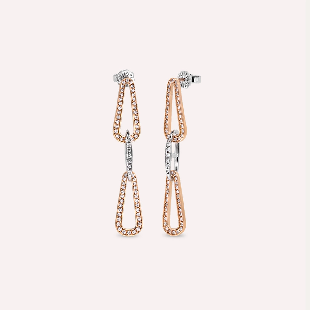 Aline 0.88 CT Pırlanta Taşlı Küpe - Nev Jewellery (1)