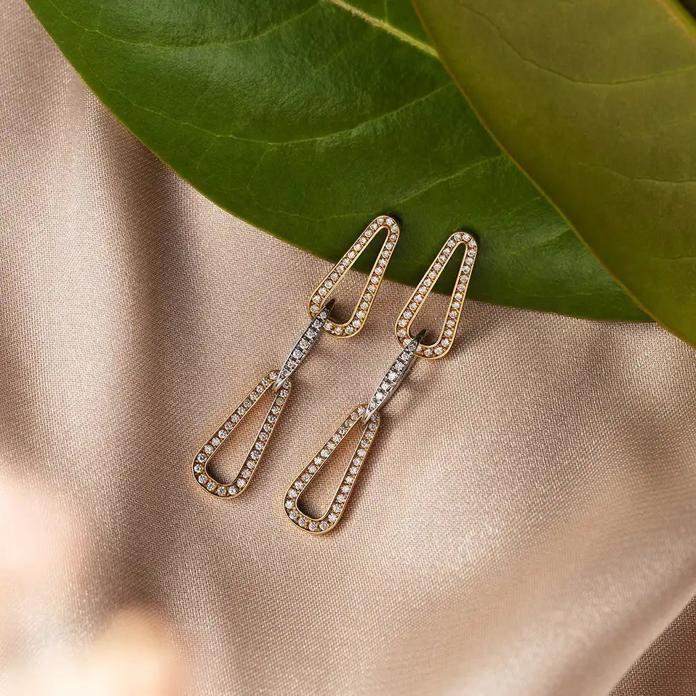 Aline 0.88 CT Pırlanta Taşlı Küpe - Nev Jewellery (1)