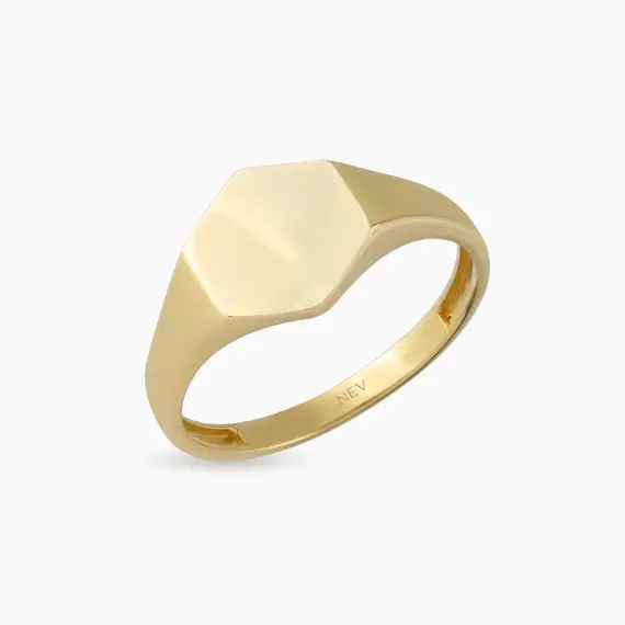 Alvea Yellow Gold Ring - 4