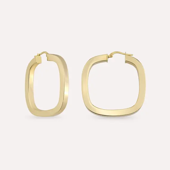 Arco L Yellow Hoop Earring - 1