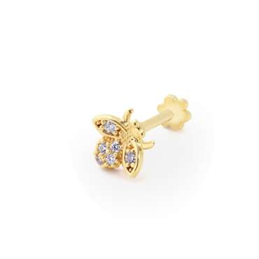 Arı Tasarım Taşlı Piercing - NEV JEWELLERY (1)