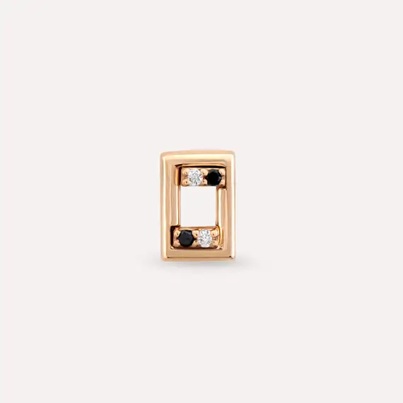 Arian Black Diamond Rose Gold Piercing - 3